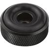 Dynavox Piedini per dispositivi con zigrinatura Mini in alluminio, per dispositivi HiFi come altoparlanti, amplificatori e giradischi, nero anodizzato, set da 4