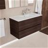 Inda Mobile bagno 100 cm Onice Larice brown con 2 cassetti e lavabo in ceramica