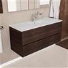 Inda Mobile bagno 120 cm Onice Larice brown con 2 cassetti e lavabo in ceramica