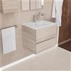 Inda Mobile bagno 60 cm Onice Larice sand con 2 cassetti e lavabo in ceramica