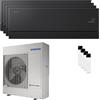 Samsung Condizionatore Samsung WindFree Première Plus quadri split 12000+12000+12000+12000 BTU inverter A++ wifi unità esterna 10 kW Soapstone Charcoal AJ100T