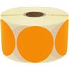 PROlac Beschriftungen Prolac - 1000 punti adesivi colorati su rotolo (arancione, 25 x 25 mm)