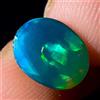 AK GEMS AND JEWELLERY Naturale opal, Ethiopian fire opal , Nero Honeycomb opal Cabochon 1.8 KT 9x7 MM