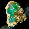 AK GEMS AND JEWELLERY Opal Crudo, Fuoco Opal gemstone Grezzo, Etiope Nero Naturale Opal 8 KT 17x16 MM