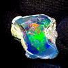 AK GEMS AND JEWELLERY Nero Opal gemstone, Etiope Secco Opal rough , Naturale Fuoco Opal 8 KT 18x15 MM