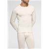 PEROFIL MAGLIA MANICA LUNGA GIROCOLLO LANA&COTONE VPRT00190 BIANCO