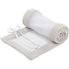 babybay Paracolpi a nido d'ape, in rete, adatto per modello originale, colore: bianco e grigio