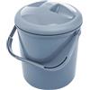 Rotho Babydesign Bella Bambina - Cestino per pannolini senza odori in plastica riciclata, igienico - salvaspazio e facile da pulire, blu