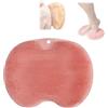 EHOTER Tappetino per la pulizia dei piedi in silicone a mani libere, per doccia, con ventose antiscivolo, per la pulizia della schiena, migliora la circolazione (rosa)