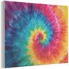 MuchoWow© Pannello Decorativo Parete Pannelli Fonoassorbenti Acustici 40x30 cm Insonorizzanti Decorazioni Casa Isolamento Acustico Fonoassorbente Quadri Fonoisolanti Arcobaleno - Tie dye - Colorato -