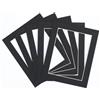 Frame Company Set di 10 cornici portafoto da Montare Bianco, Nero, 14x11 for Image Size A4, cartone