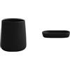 MSV - Portasapone e Bicchiere Maonie - Nero Opaco | Portasapone e Bicchiere · Set Bagno Coordinato · Finitura Nero Opaco · Facile da Pulire