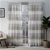 Exclusive Home Tende Bern velate con Tasca Superiore per Bastone, 137 x 213 cm, 2 Pezzi