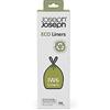 Joseph Joseph IW6 - Sacchetti immondizia ecologici in plastica riciclata, sacchetti per rifiuti da cucina con manici a coulisse, extra resistenti - Confezione da 20, 30 litri, grigio