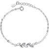 Generic Braccialetti a catena Bracciali per donna Braccialetti con ciondoli a foglia d'ulivo da donna