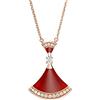 KAYLRE Collana Donna Monili di Moda Brand Uomo e Donna BV. Collane Amanti Regali di Natale Collana (Color : Red)