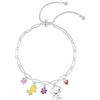 Disney Peanuts Girls Snoopy braccialetto dell'amicizia regolabile con ciondoli