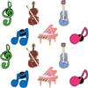 ABOOFAN Set di 12 Spille Musicali in Lega Note e Spartiti Spille a Forma di Pianoforte e Chitarra per Insegnanti, Zaini, Abbigliamento Formale e Accessori Scuola