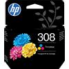 Hp Cartuccia d'inchiostro Hp 308 Originale 160 pagine-Nero 120 pagine-a colori Nero Tricolore [6L6S6UE#LS1]