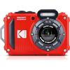KODAK Pixpro WPZ2 - Fotocamera Digitale Compatta 16M Pixel, Impermeabile fino a 15m, Antiurto, Video 720p, Schermo LCD 2,7 - Batteria Li-ion, Rosso