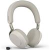Jabra Evolve3 75 - Bluetooth, USB-C - cuffie stereo wireless che funzionano con Microsoft Teams senza base di ricarica | Grigio caldo
