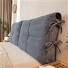 Generic Cuscino Testata Letto Matrimoniale con Lacci, Testiera Letto Matrimoniale Imbottita, Cuscini per Testata Letto Una Piazza e Mezza,D,120x60x10cm