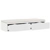 vidaXL Cassetti per Letto Bianco 80 x 36,5 x 16,5 cm Legno Multistrato, Mobili per la Camera minimalisti, unità Elegante, Soluzione spaziosa, Scatola in Legno Resistente, Design salvaspazio