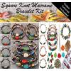 Sabrikas Let Your Creative Spirit Run Free 8 x Boho Macrame braccialetto gioielli kit festival chic porcellana ottone perline