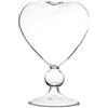 BYUTFA Vaso a Forma di Cuore in Vetro - Fioriera da Tavolo, Contenitore Decorativo per la Casa