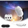 YUUMBREXO Proiettore Stelle Soffitto, Plug-and-play Hd Star Projector, USB Proiettore Soffitto, 3/6/12/24 Proiezione, Diapositive Regolabili a 360° per Parete Soffitto Camera