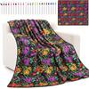 BAODBF Coperta da colorare fai da te, 156 x 125 cm, set con 24 pennarelli | Coperta lavabile in velluto con 24 pennarelli per tessuti per bambini e adulti, ideale per feste creative a casa