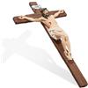 DICOSMETIC Crocifisso da parete in resina, 25 cm, crocifisso cattolico da appendere alla parete, crocifisso cattolico per pareti, crocifisso religioso, regalo di Natale, Pasqua, decorazione per casa e