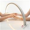 Tutto per l'Estetica Lampada Extension Ciglia Arco -LED HALF MOON- da Tavolo per Estetista e Manicure Professionale - Luce Regolabile 2700K-5600K, Intensità 0-100%, Alluminio, 24W Risparmio Energetico, Centro Estetico