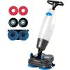 SHAHRYAR Lavasciuga Pavimenti Professionale, 240 Giri/Min, Lavapavimenti Elettrica Leggera, con Larghezza di Pulizia di 17, Doppie Spazzole Rotanti, Testina Rotante a 360°, Copertura 1200 M²/H White
