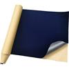 H S D K CREATE YOUR LIFE Fodera autoadesiva in velluto floccato per cassetti di gioielli, flanella autoadesiva per rivestimento di scatole portaoggetti, 45 cm x 250 cm (blu violaceo)