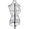 LUNICASHA Manichino da sartoria femminile in metallo da donna, in filo di ferro, manichino regolabile in altezza per costumi, boutique