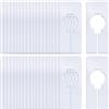 FAURAPMNG 40 Pcs Armadio divisore per abiti da appendere, bianco plastica vestiti rack divisore armadio bambino divisore bianco appendiabiti divisore con pennarello penna (rettangolo)