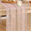Artoid Mode Garza Tulle Glitter Foil Rosa Oro Runner da Tavolo 70 x 300 cm, Decorazione da Tavolo da Cucina Interni Vacanze Feste Compleanno Matrimoni