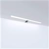 kalb Material für Möbel Lampada a LED da bagno Luce da bagno Lampada per specchio Lampada per armadi Lampada a sospensione, colore della luce: bianco caldo, lunghezza: 600 mm