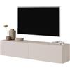 LBSIGN Mobile TV Sospeso 140 Cm 2 Ante Tortora Echo