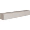 LBSIGN Mobile TV Sospeso 200 cm 4 Ante A Ribalta Tortora Lume