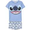 CERDÁ LIFE'S LITTLE MOMENTS Pigiama Stitch per Bambini - Colore Blu - Taglia 12 Anni - Pigiama Corto in 100% Cotone 145 g/m² - Stampa a Punto - Prodotto Originale Disegnato in Spagna