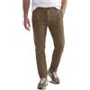 Street One Men Pantaloni Chino in Velluto a Coste con Pieghe, Ottone Marrone, 36