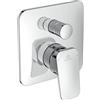 Ideal Standard - Ceraplan, Miscelatore monocomando ad incasso per vasca o doccia, Parti esterne, Cromato