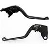 ACCOSSATO Coppia di Leve Nere per Kawasaki Z750 (Not Z750 S Model) dal 2007 al 2012 (CC 750)