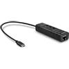Lindy 43249 Lindy Hub USB 3.1 e adattatore Gigabit Ethernet USB Tipo C