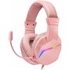 Mars Gaming Mh1222 Rgb Gaming Headset Rosa Rosa Taglia Unica
