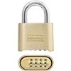 Master Lock Lucchetto con combinazione, 5,1 cm di larghezza, 175DWD, marrone chiaro, 1 pezzo
