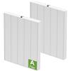 Colorfullife Confezione da 2 filtri True HEPA 115115, misura 21, per purificatori d'aria Winix PlasmaWave 5300-2, C535, P300, 6300-2, 5300, 9000