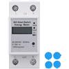 LiebeWH WIFI Smart Energy Meter Display LCD Contatore di Elettricità Famiglia 1 Fase 2P Din Rail Energy Monitor per Tuya ZMAI‑90 AC90‑250V